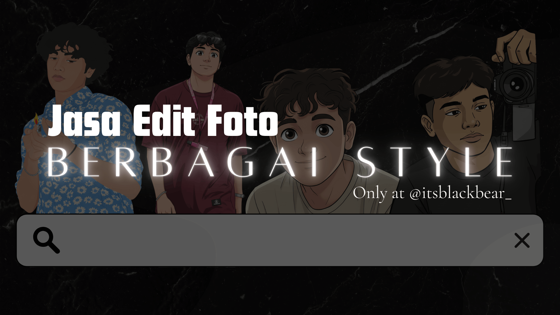 Jasa Edit Foto Berbagai Style (3 Foto)